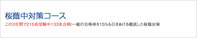 桜蔭中対策コース 何がなんでも桜蔭合格!!出題される内容のみ扱う超効果的な桜蔭対策!!