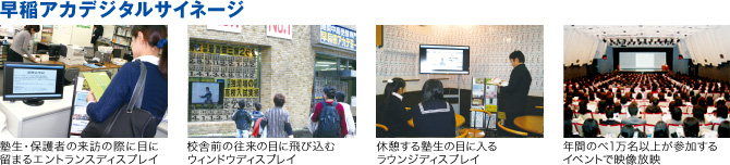 早稲アカデジタルサイネージ