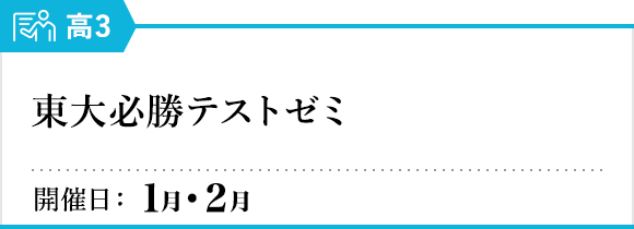 東大必勝テストゼミ
