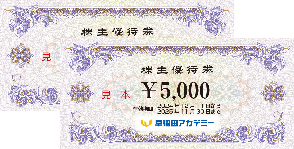 枚数6枚〜早稲アカ 株主優待 30000円 - ショッピング