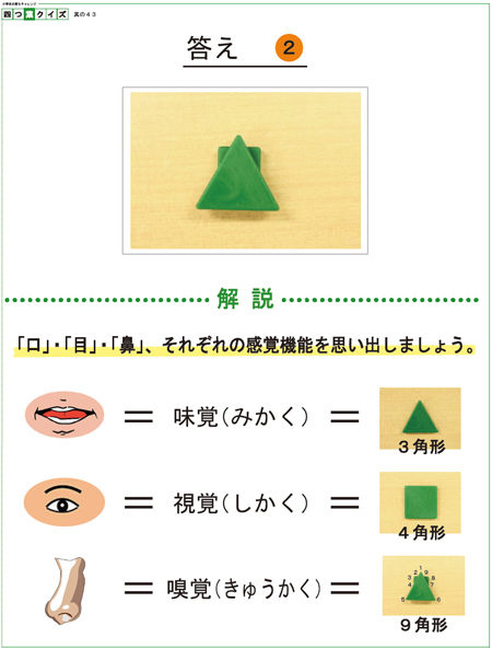 四つ葉のクイズ 其の43解答