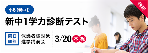 新中1学力診断テスト